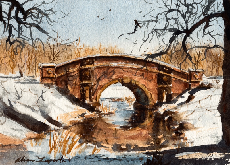 Winter bridge Winter bridge