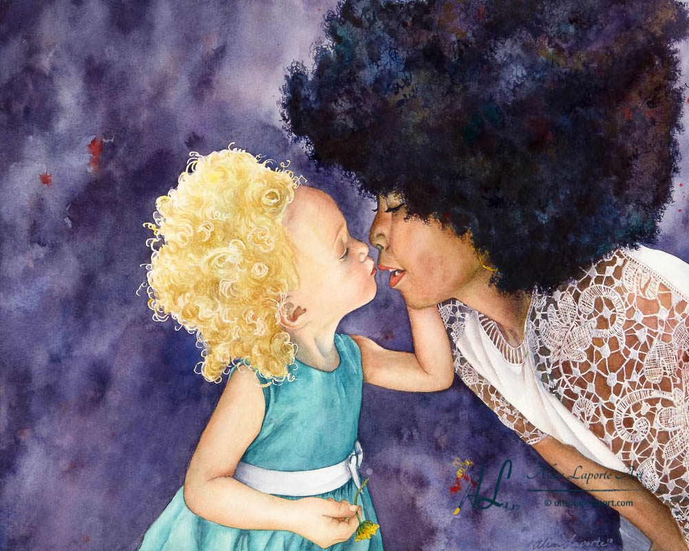 Baby Mine mother and child painting
