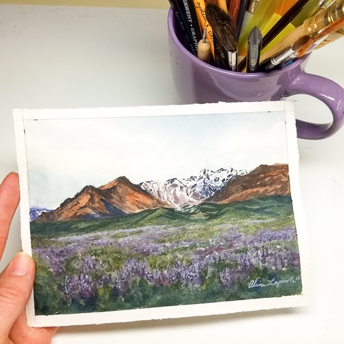 Lavender Mountains Set